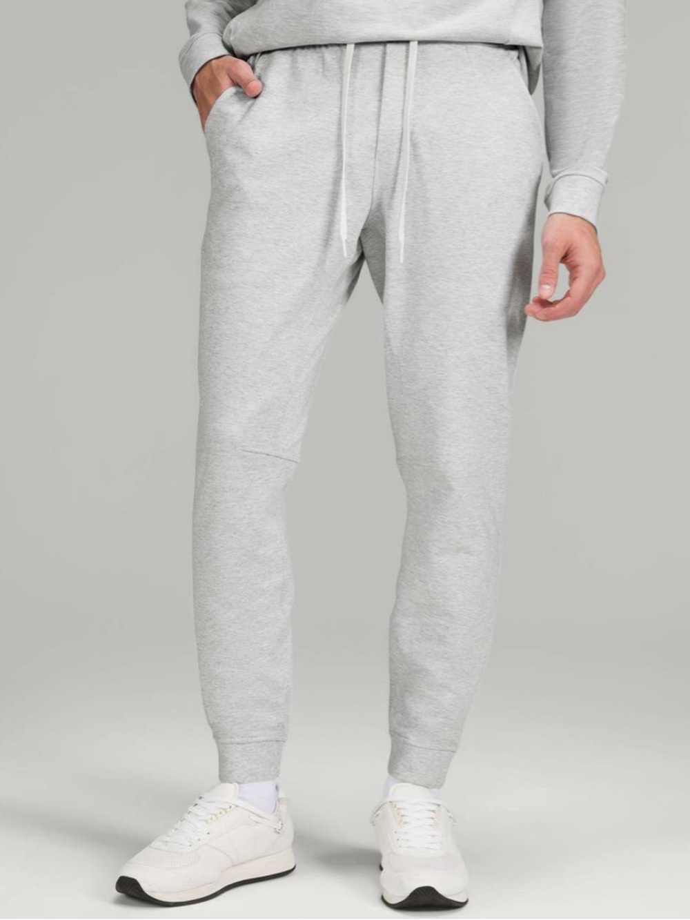 LULULEMON City sweat Heather Light Gray Joggers M